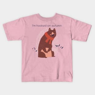 I’m hooked on autumn Kids T-Shirt